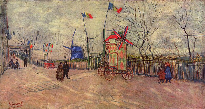 Vincent Van Gogh Strabenszene auf dem Montmartre china oil painting image